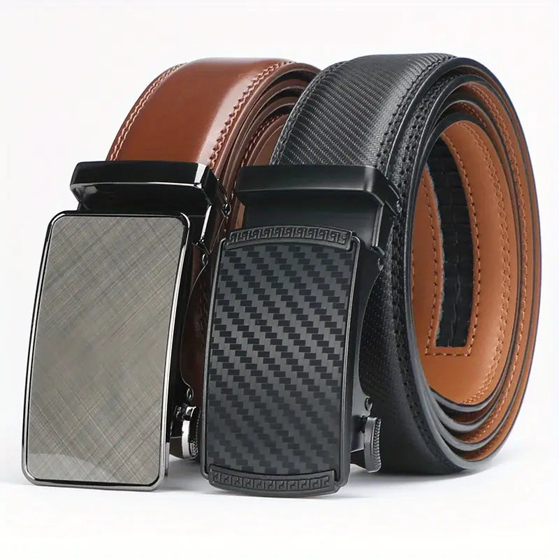 Genuine Leather Ratchet Belt for Men - Stylish, Durable, and Perfect for Any Occasion