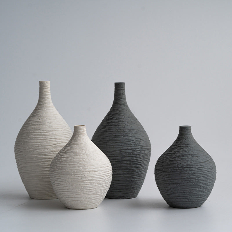 Artisan Textured Ceramic Vase