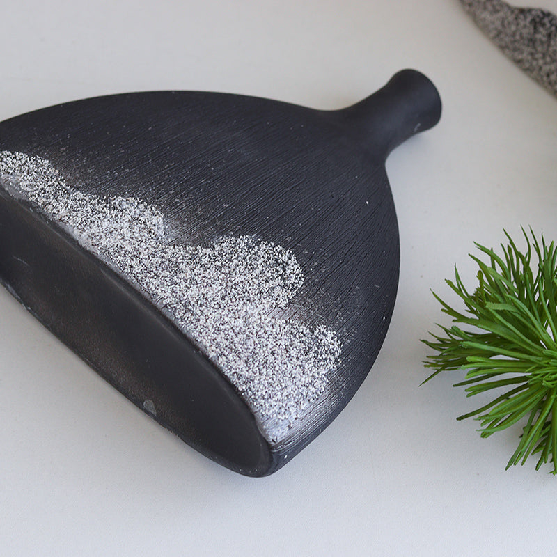 Artisan Mountain Landscape Ceramic Vase