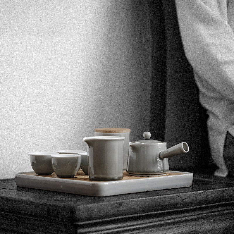 Smoke Ash Glazed Teapot Set