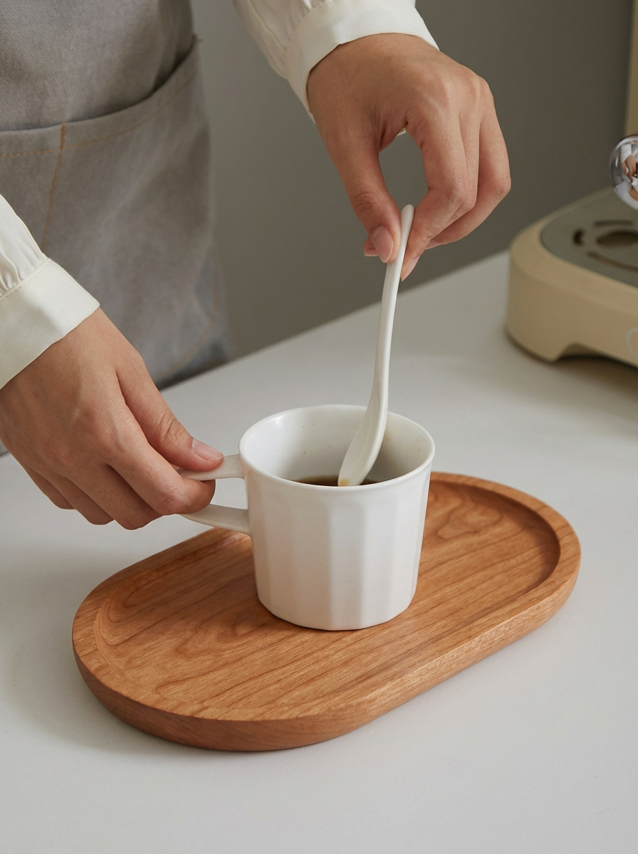 Solid Wood Oval Serving Tray