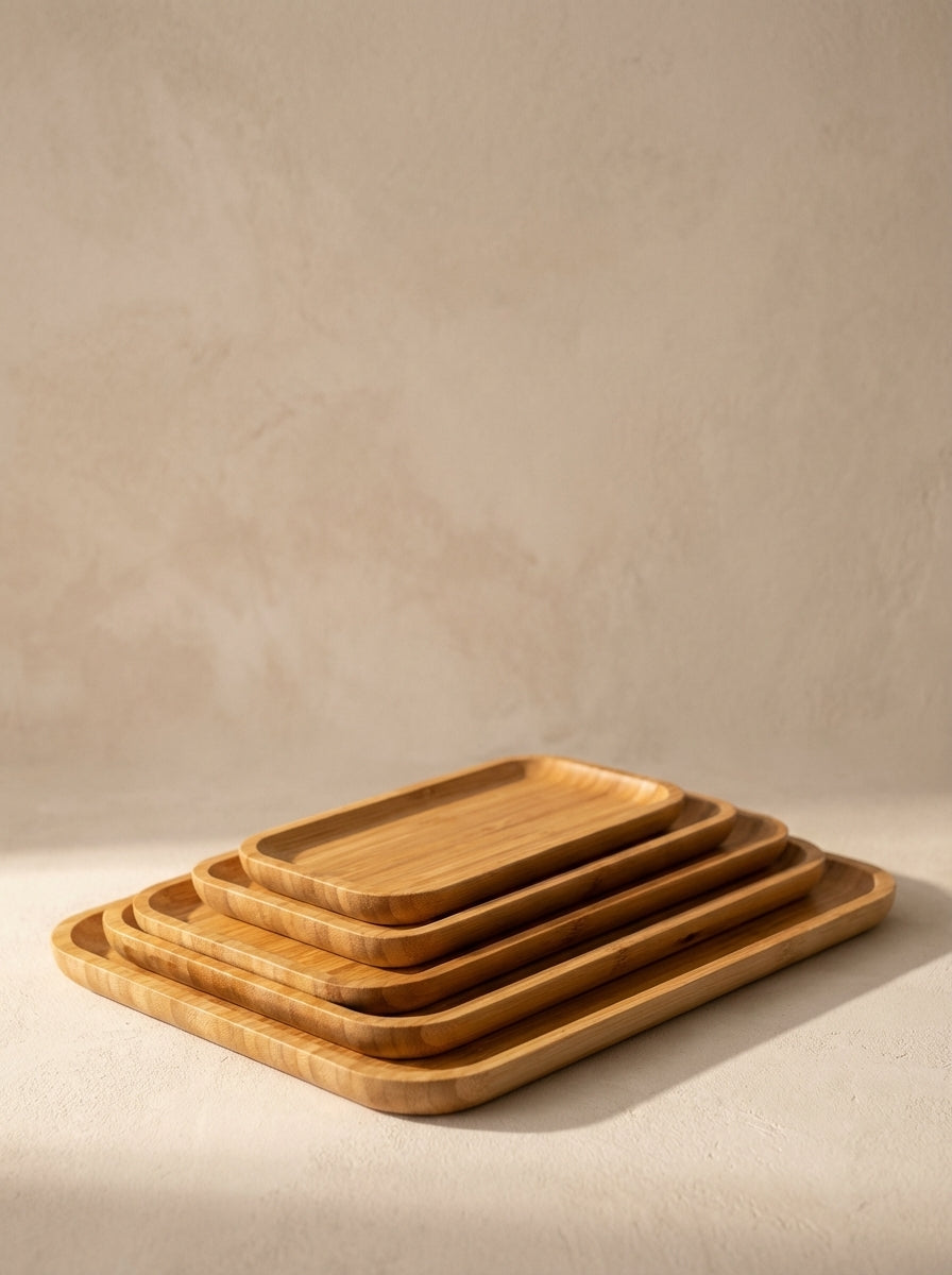 Natural Bamboo Serving Tray