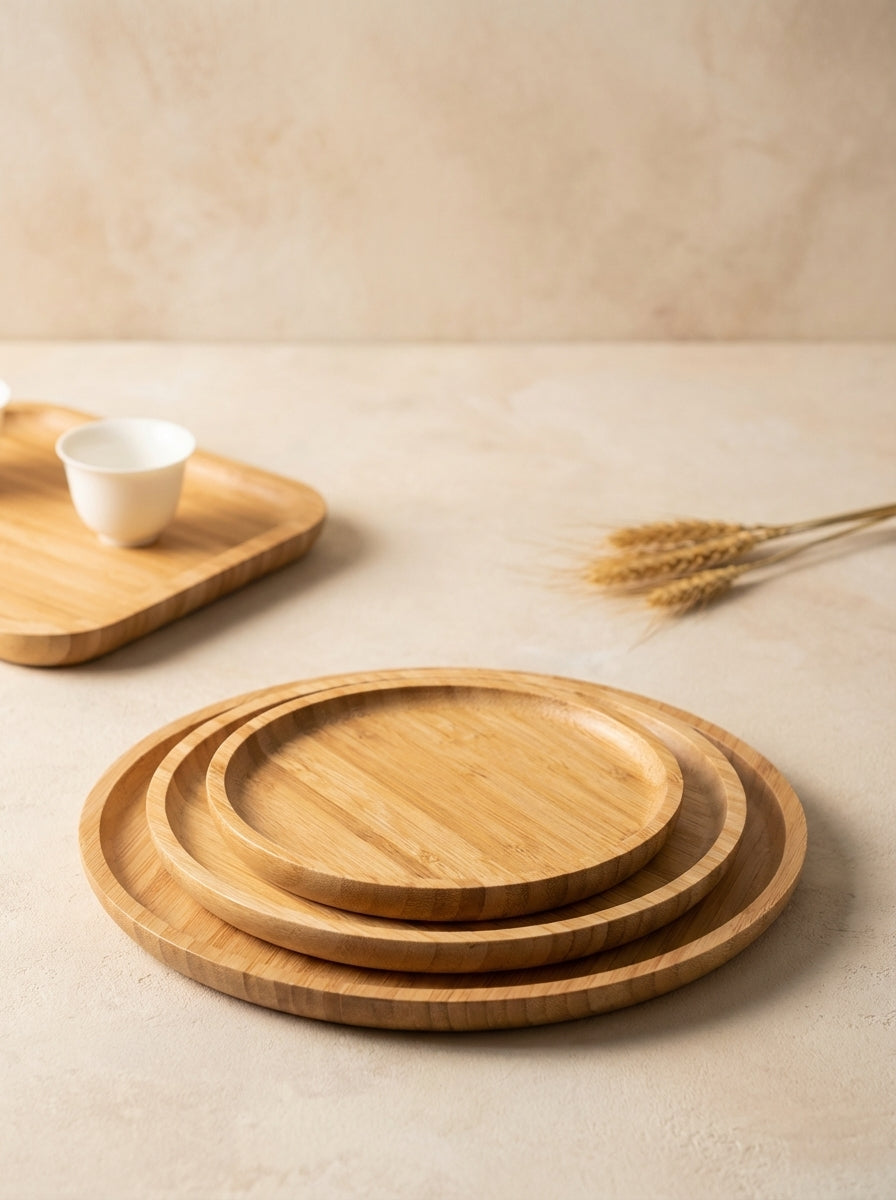 Natural Bamboo Serving Tray