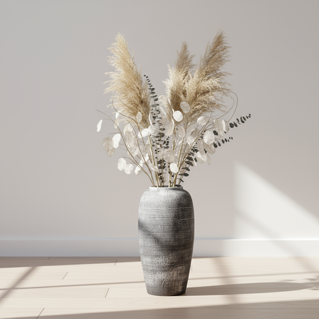 Medium Weathered Earth Ceramic Floor Vase