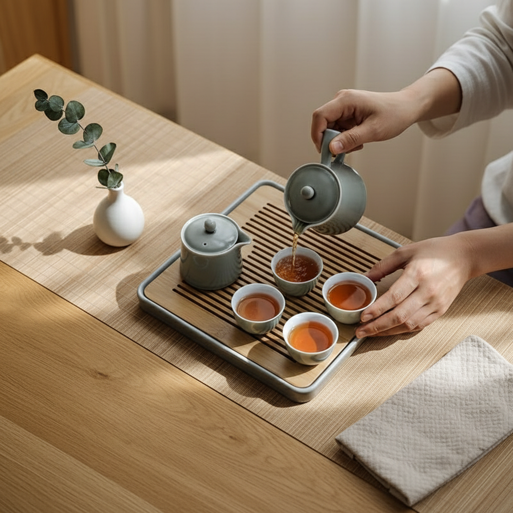 Smoke Ash Glazed Teapot Set