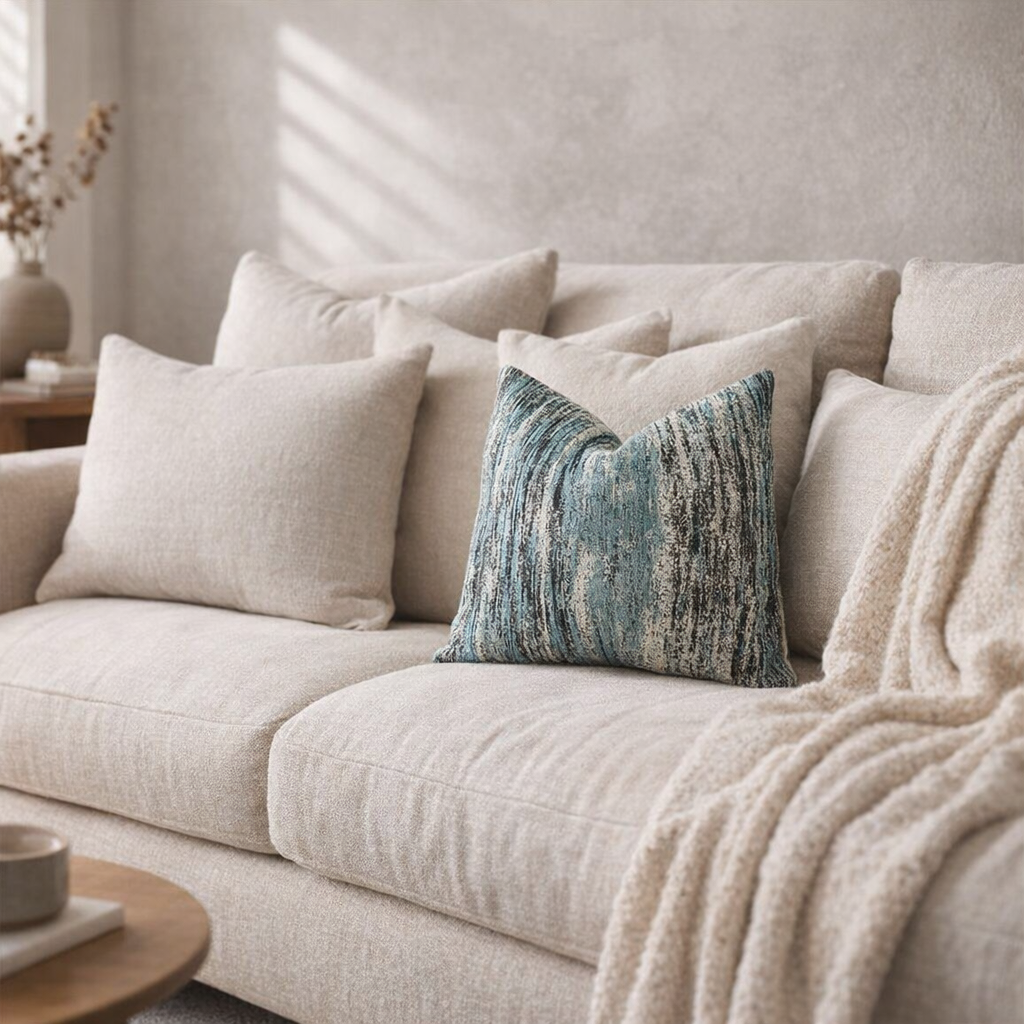 Textured Woven Throw Pillow Cover