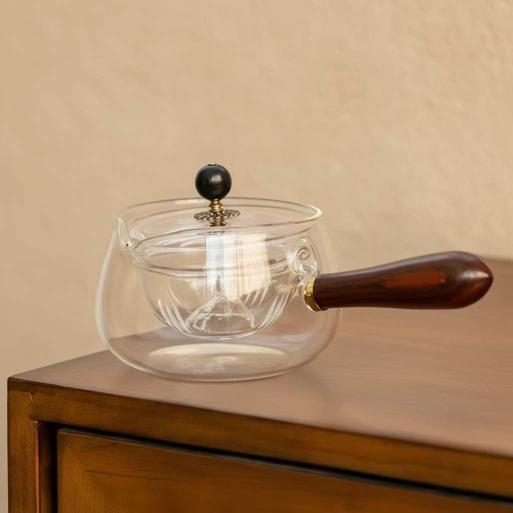 Teapot with warm refined aesthetic