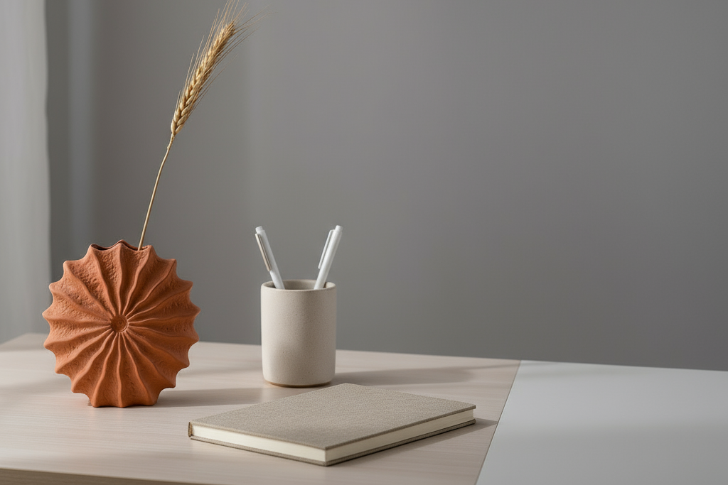 Zoomed out workspace with vase on left