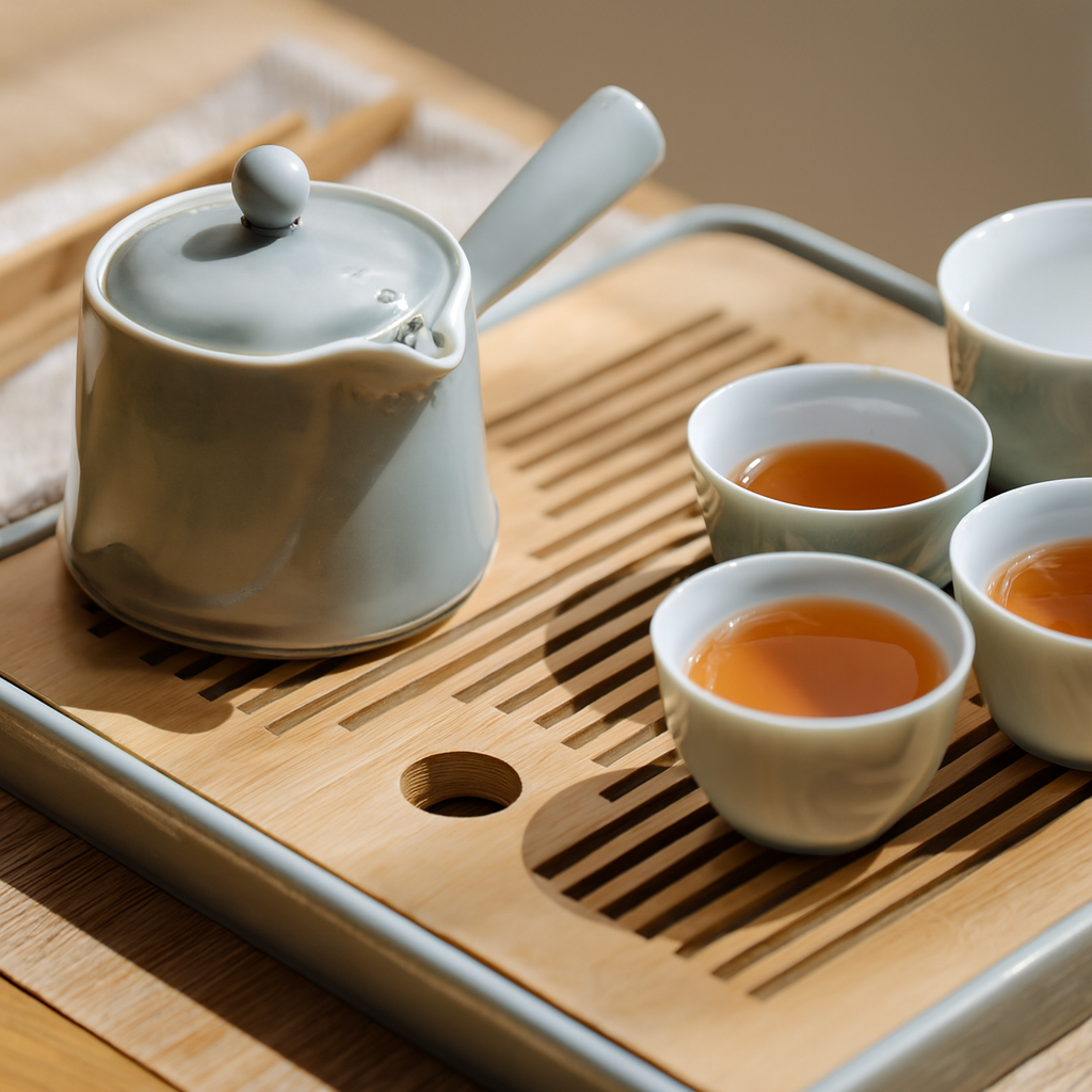 Smoke Ash Glazed Teapot Set